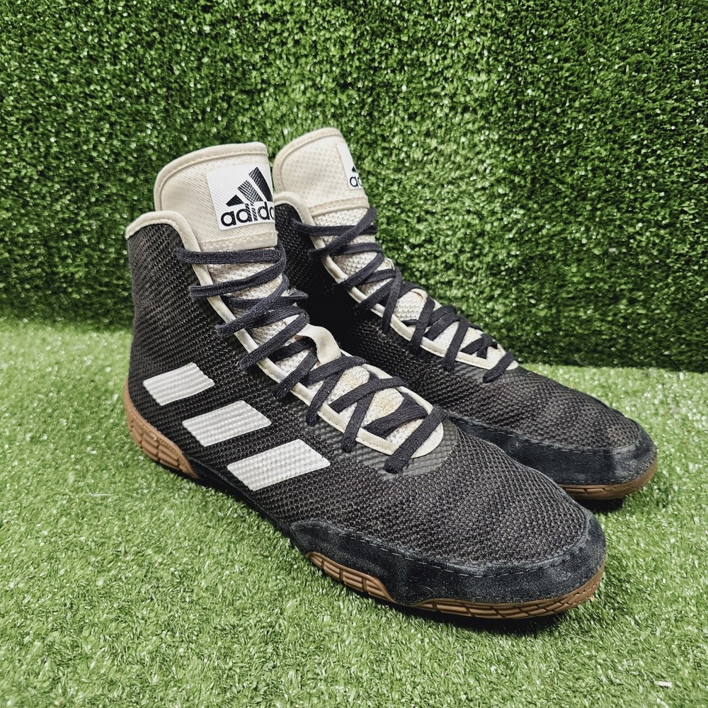 Adidas Tech Fall 2.0‎ Black White Gum Athletic Wrestling MMA Shoes Mens Size 11